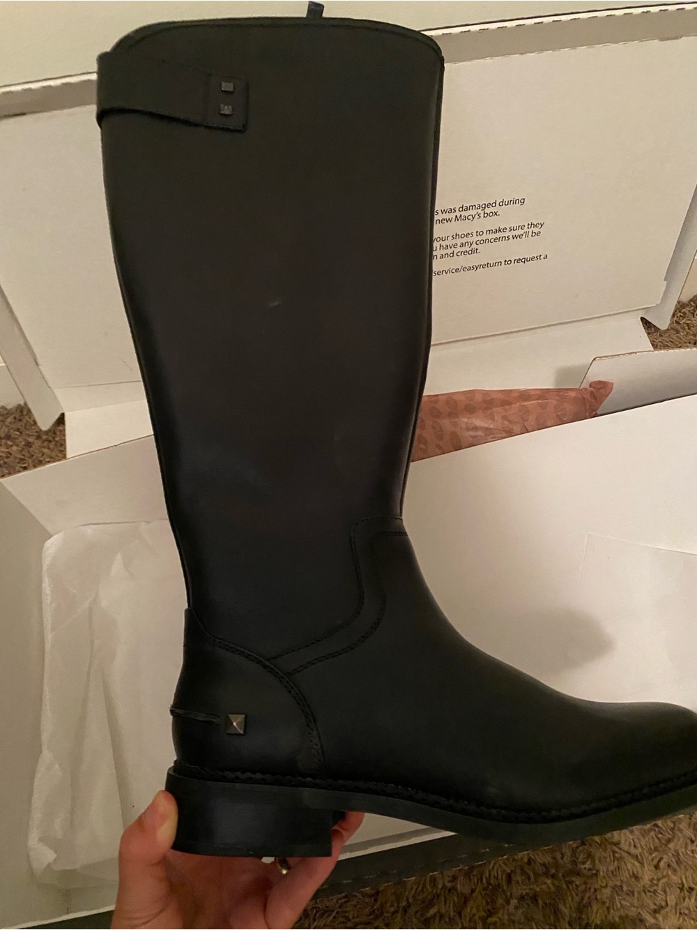 Franco Sarto wide calf Black Tall Riding Boot